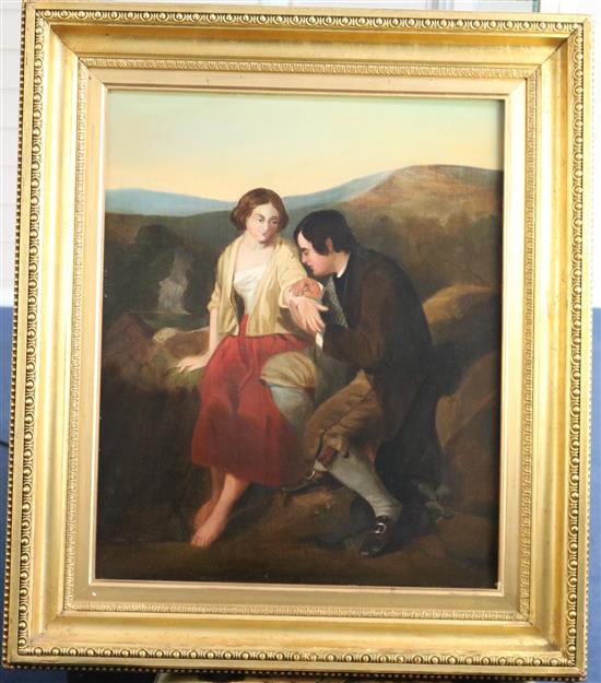 After Mulready The Proposal 22 x 13in.